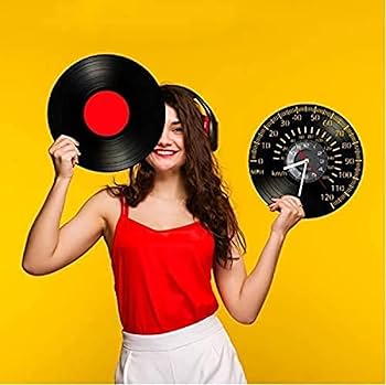 Amazon.co.jp: 壁掛け時計 タコメーター 壁アート スピード